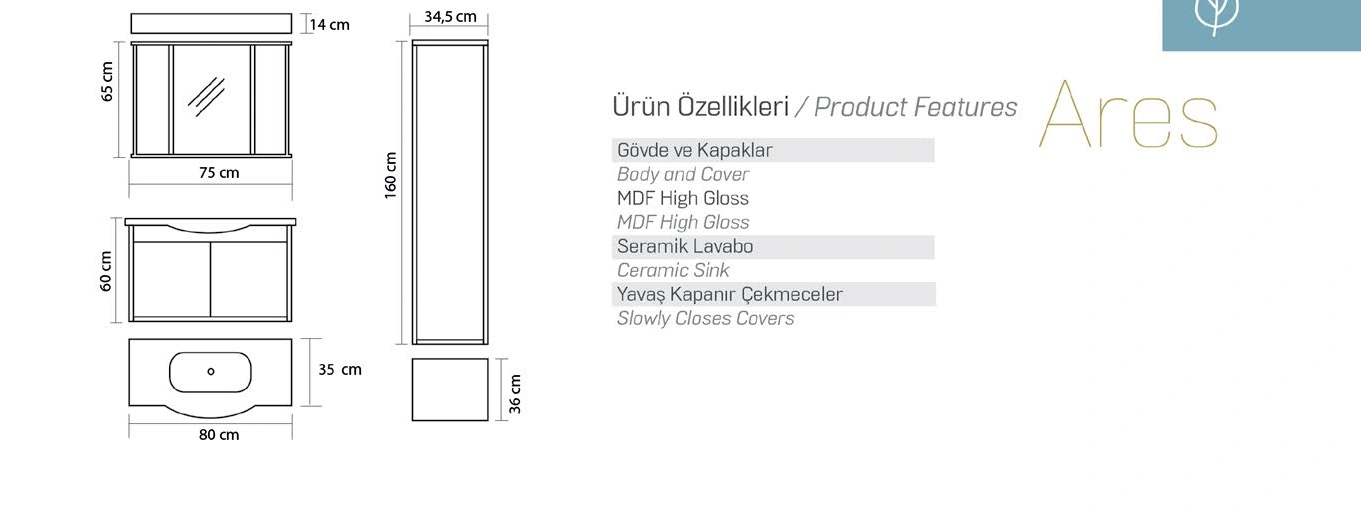 Ares ürün detayı