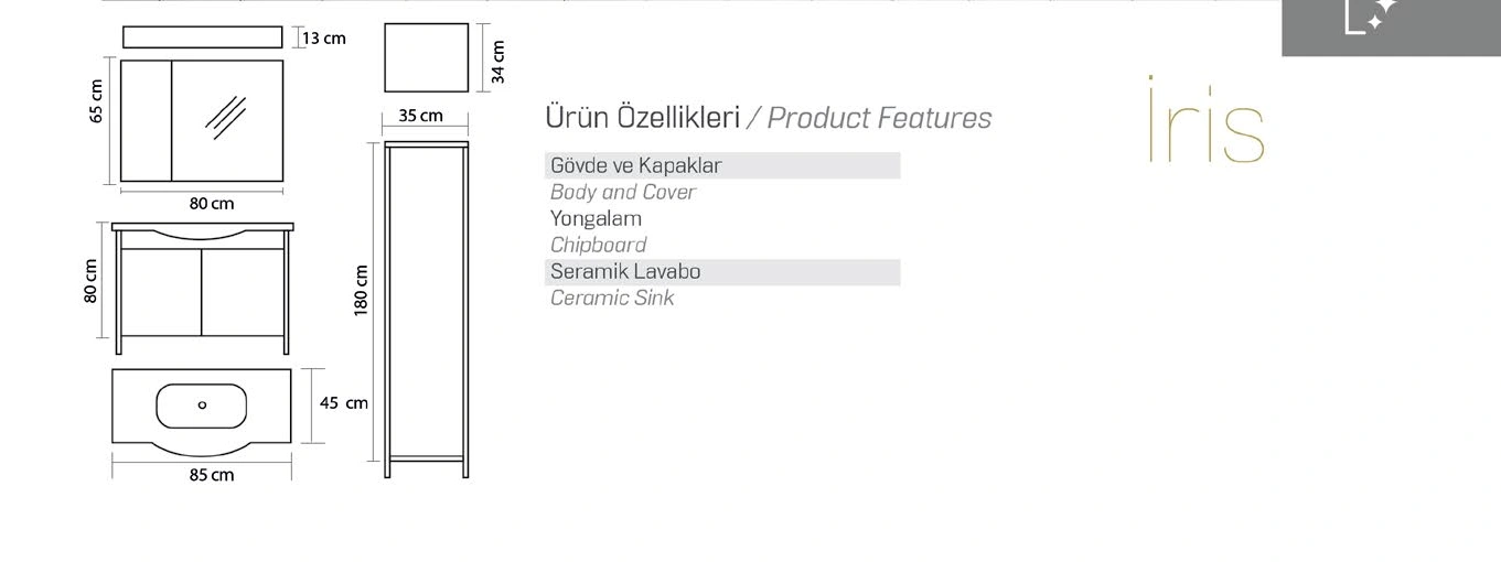 Iris ürün detayı