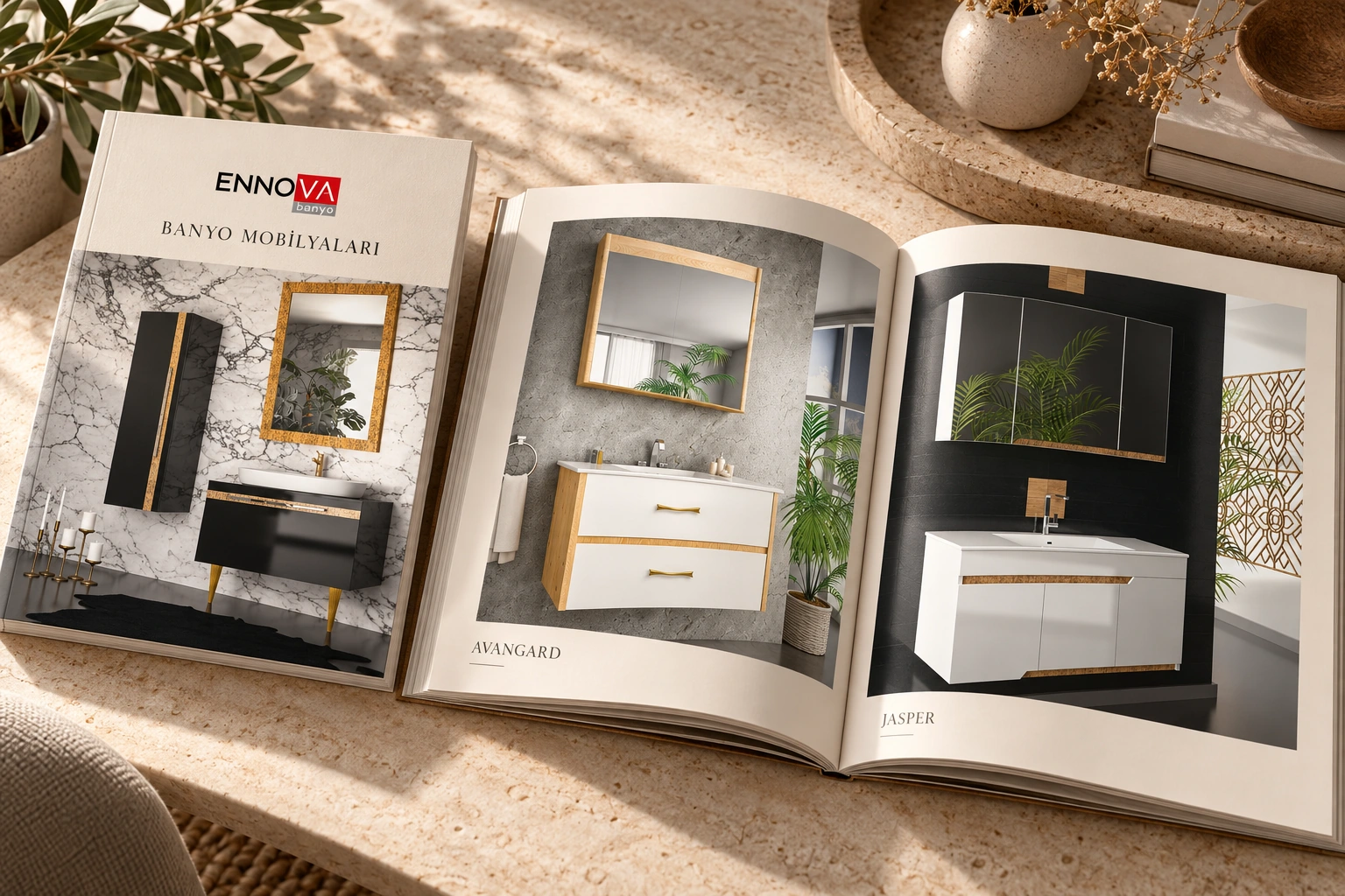 Gerçek ENNOVA ürünlerini içeren açık katalog görselleştirmesi